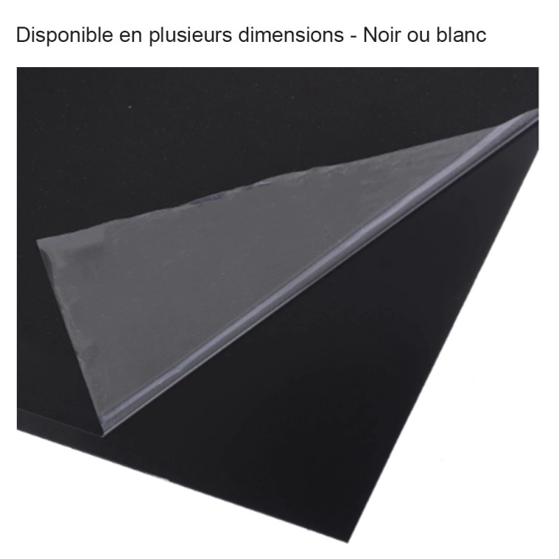 Feuille Plastique Polypropylène avec une face adhésive