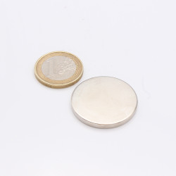 Aimant Néodyme Disque N35 diamètre 30x3mm